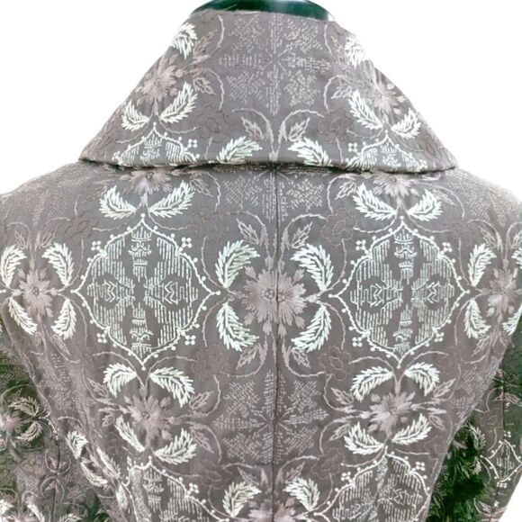 Talbots rich 100% cotton brocade double breasted size 10 petite - Picture 9 of 16